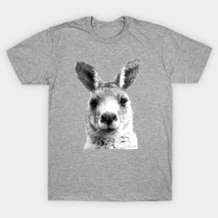 Black and White Kangaroo T-Shirt